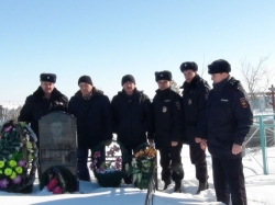 Минута молчания. Брединские полицейские почтили память Ивана Курочкина